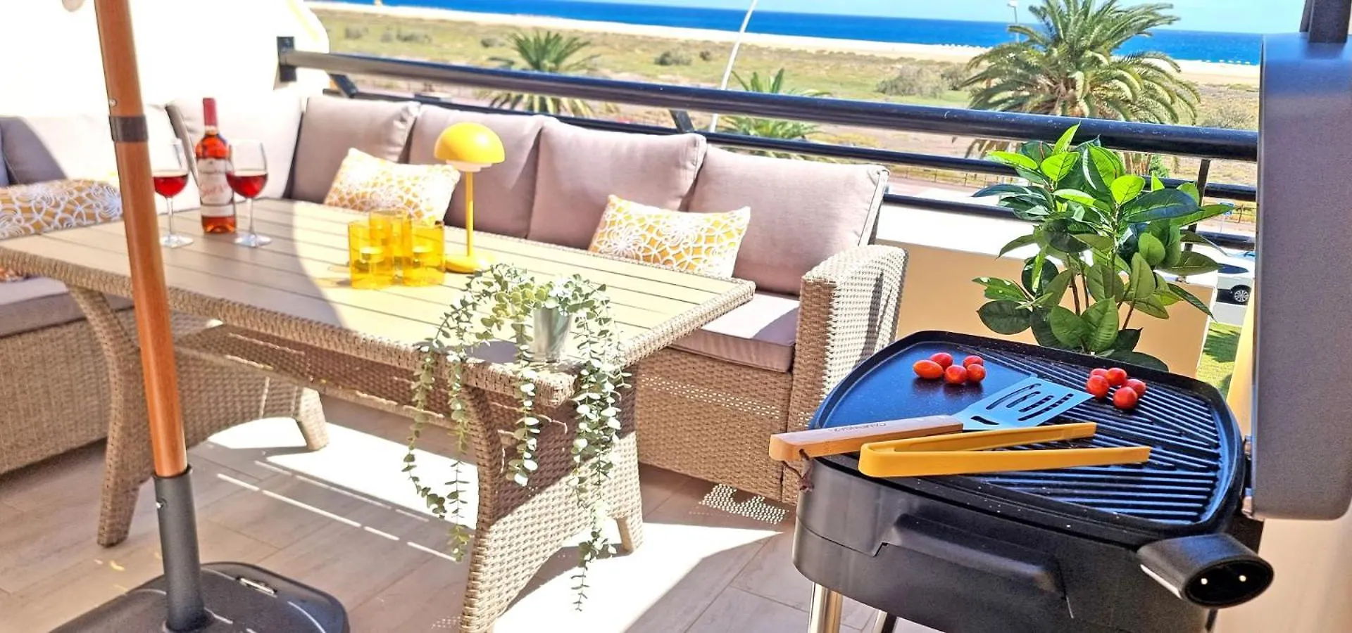 Apartment Ferienwohnung Sol, Morro Jable, Meerblick, Klimaanlage, Pool Spain